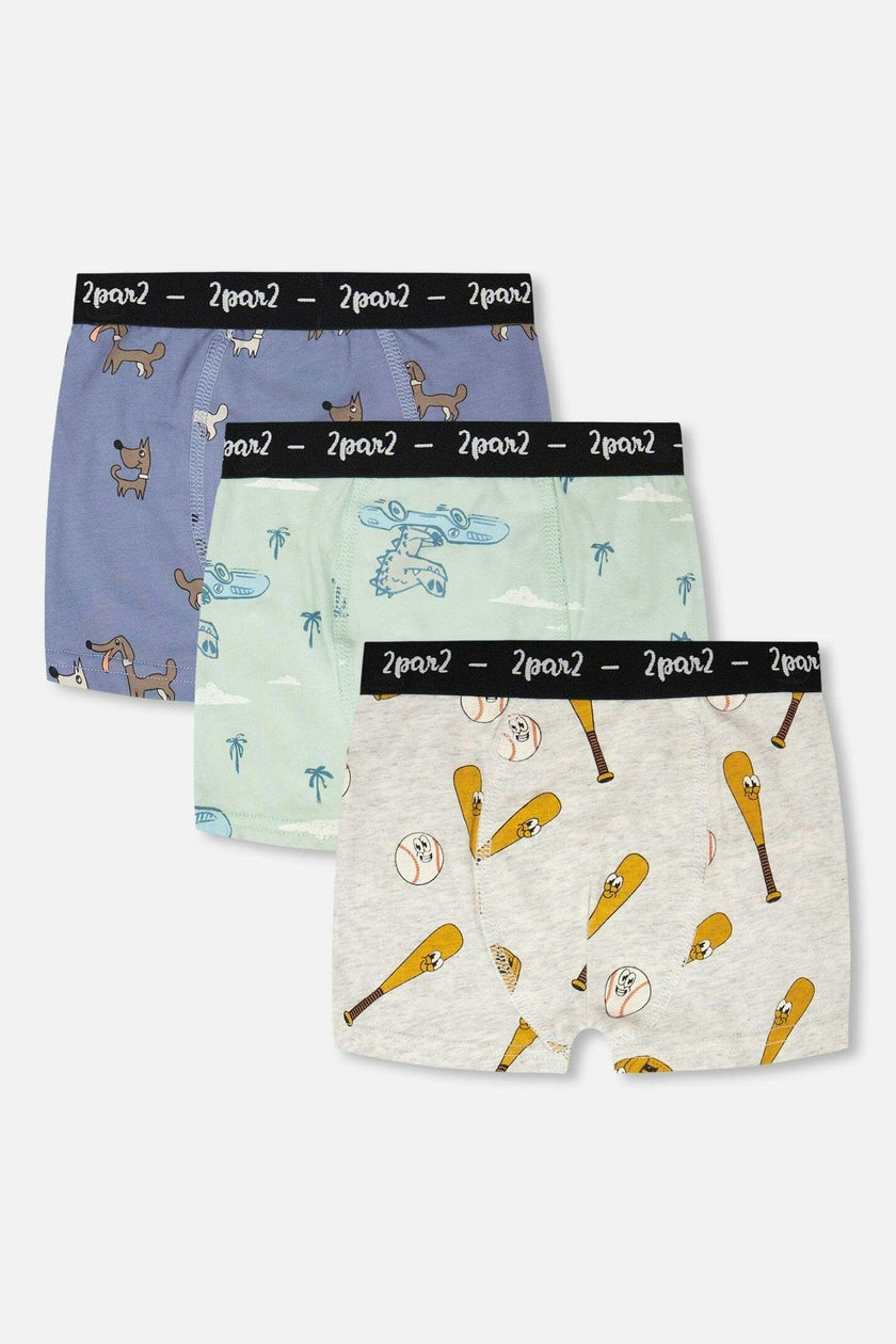 Organic Cotton Printed Boxers Pack Of 3