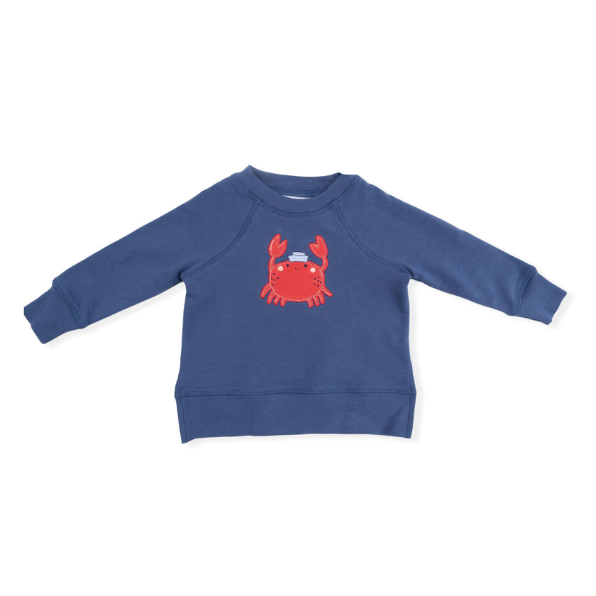 Sailor Sea Creatures Appliques - Raglan Sweatshirt
