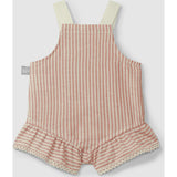 Pinstripe Ruffle Romper
