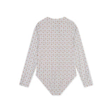 UV Swimsuit Girls With Long Sleeves - Old Pink - Cozy Hearts