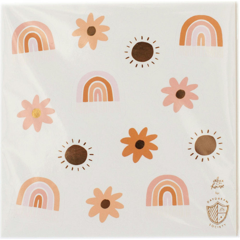 Boho Rainbow Sticker Set