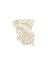 Organic Cotton Stripe Short Set, Stripes