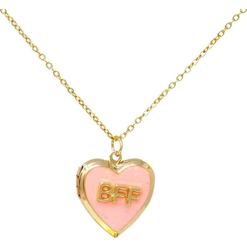 BFF Heart Locket Necklace Set