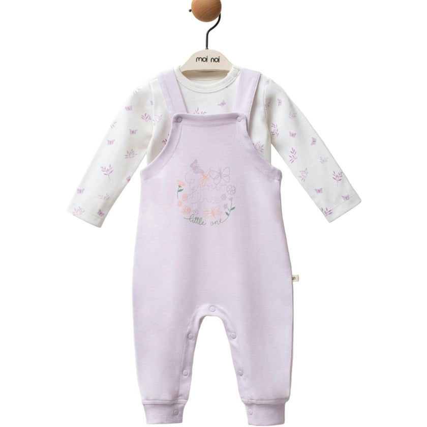 Liliac Growing Butterfly One-Piece Set