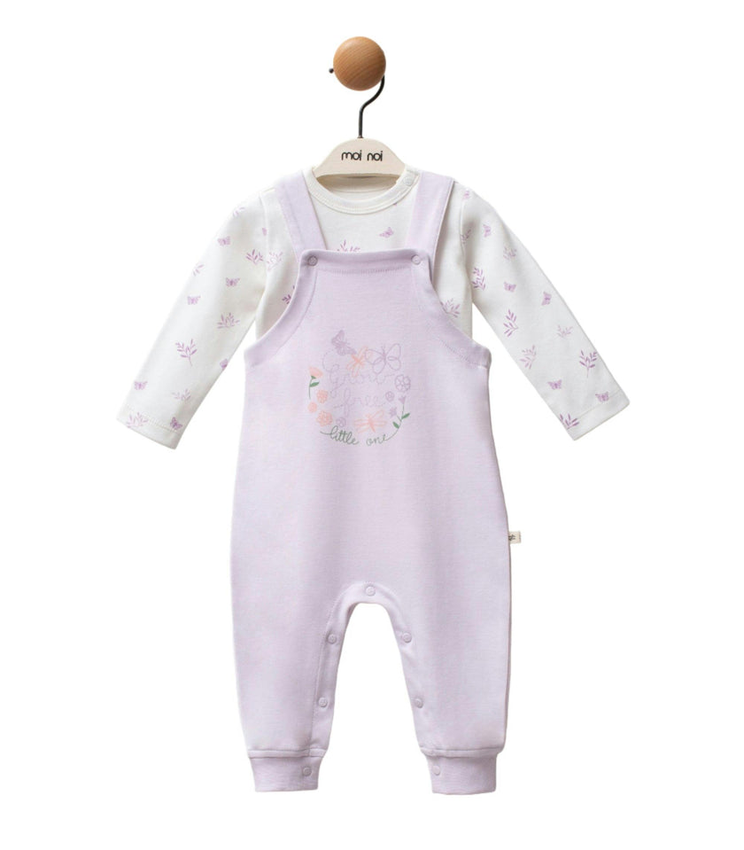 Liliac Growing Butterfly One-Piece Set