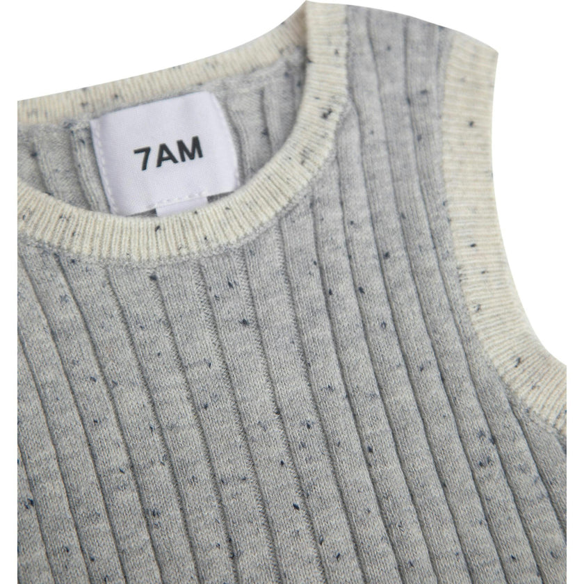 Ribbed Knit Retro Tank Top