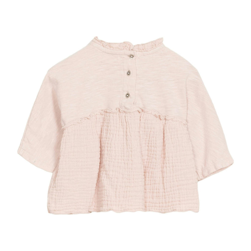 Ruffled High Neck Top