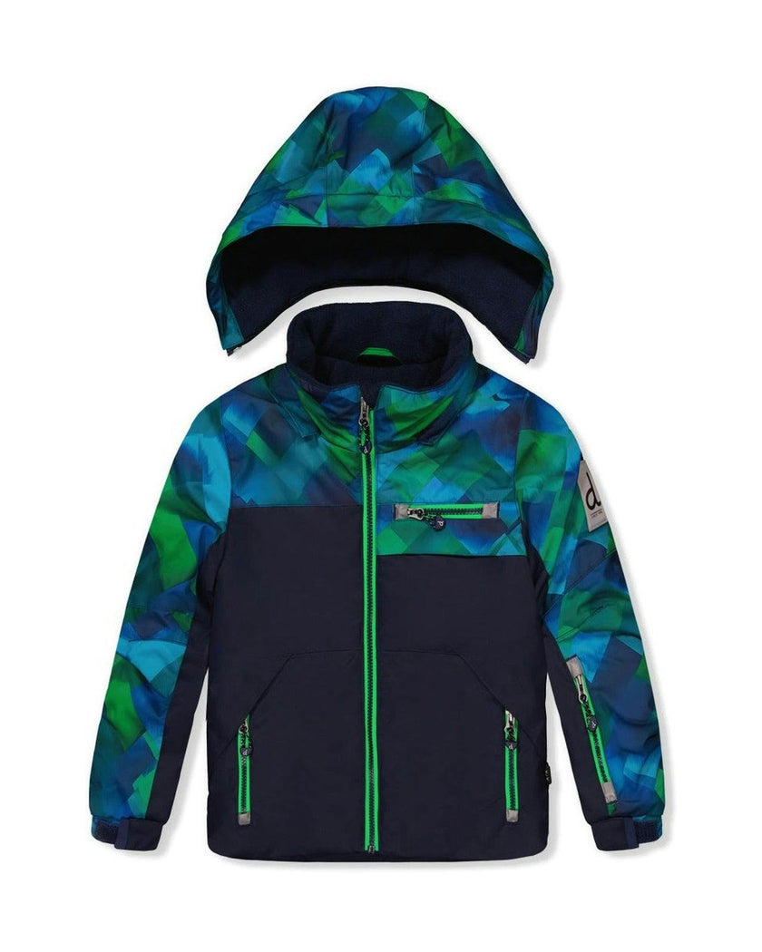 Two Piece Play Snowsuit Blue and Green Checkered Print