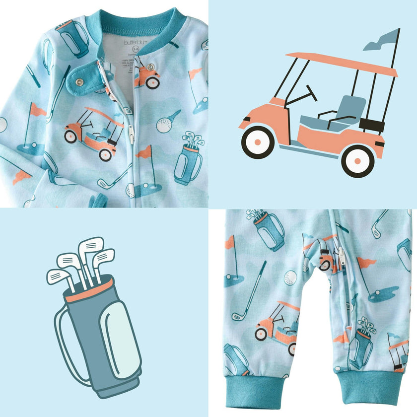 SHADOW Sleep & Play Baby Pajamas for Boys & Girls