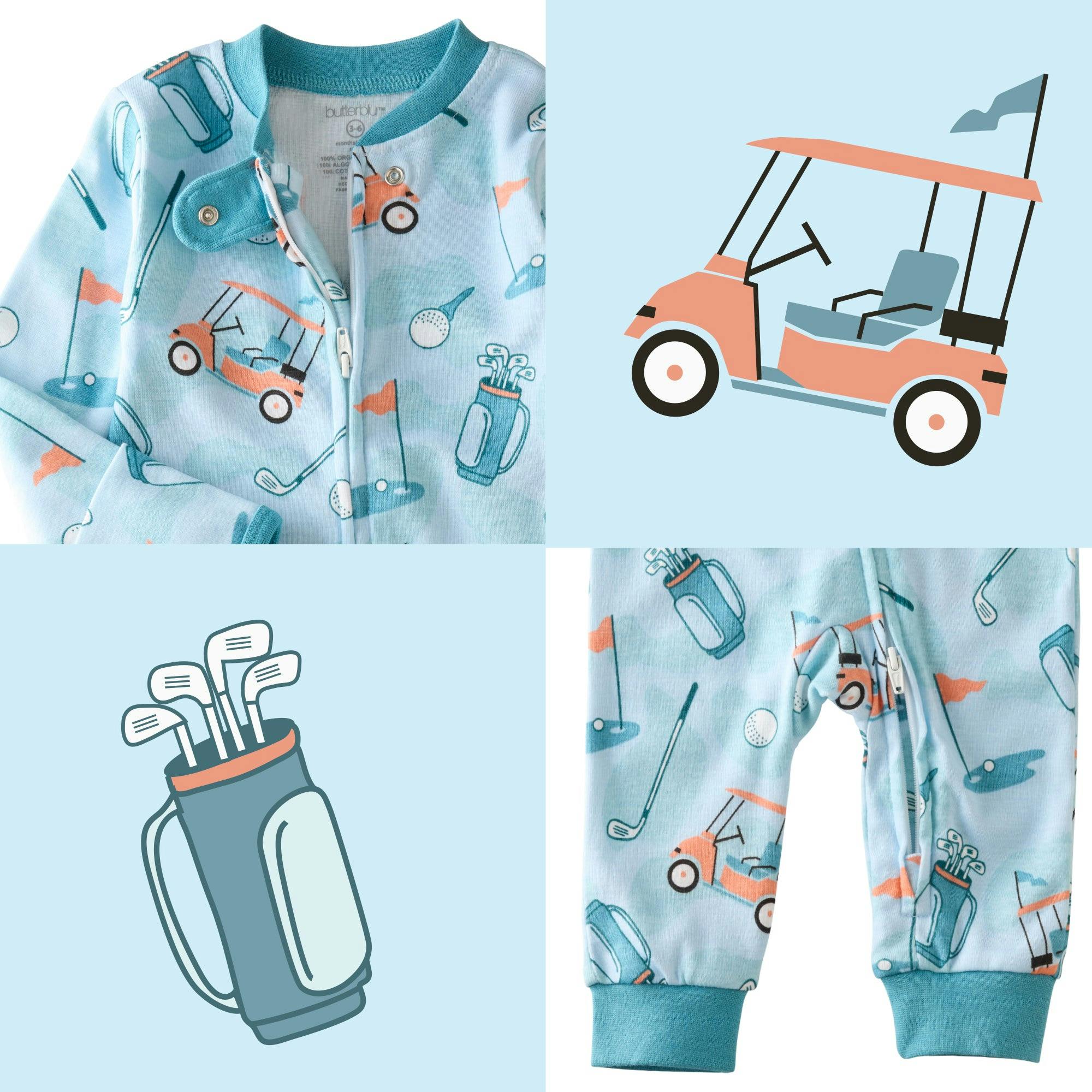 SHADOW Sleep & Play Baby Pajamas for Boys & Girls