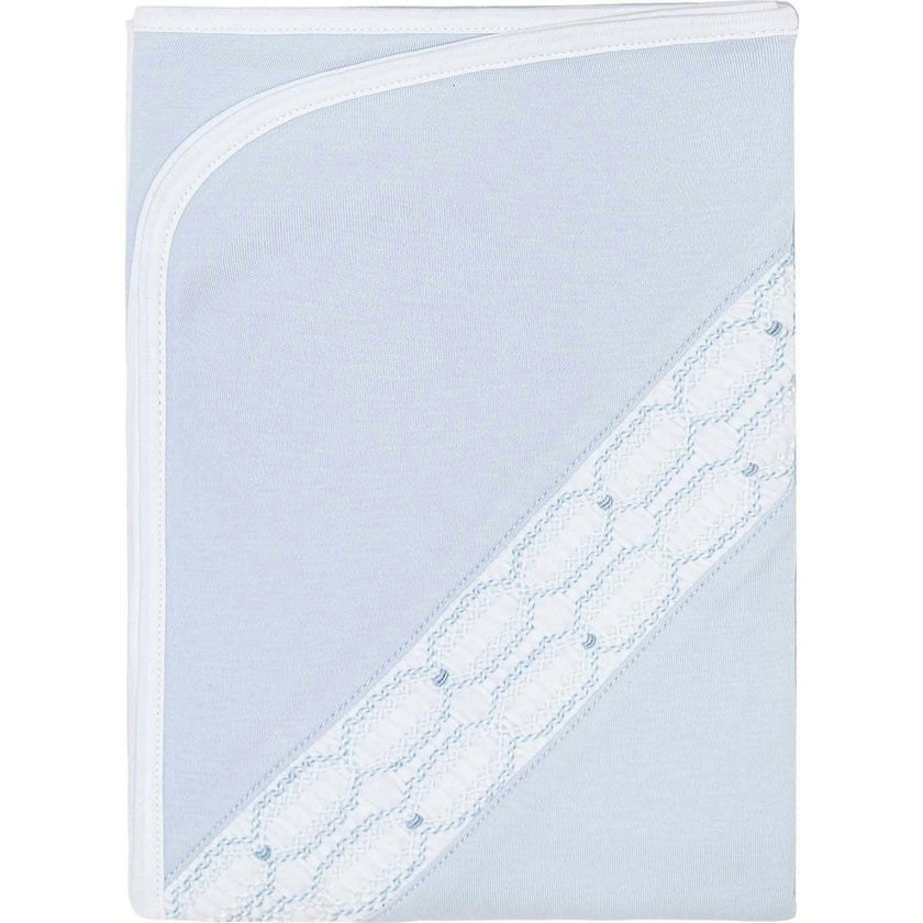 Signature Smocked Boys Receiving Blanket