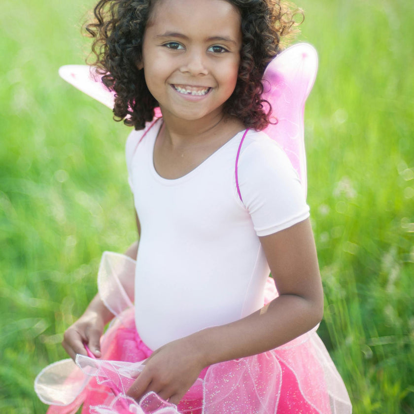Fancy Flutter Skirt Sets with Wings & Wands
