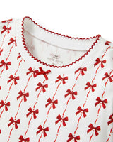 Kid's Pima Snug Fit Pajama Set in Blissful Bows