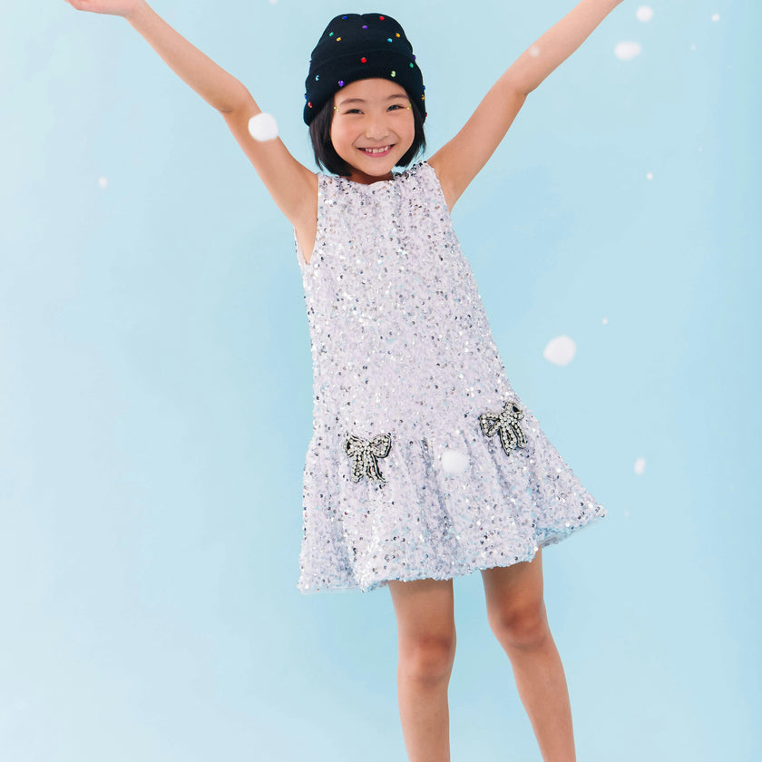 Shimmer Bow Party Dress