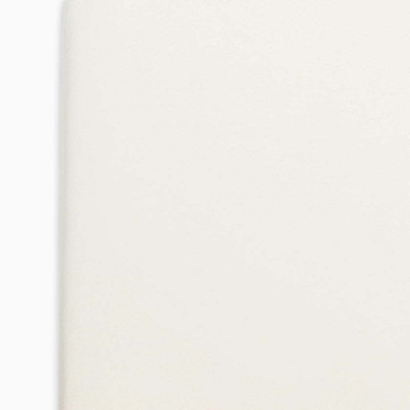 Poplin Fitted Crib Sheet Ivory