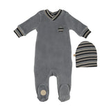 Striped Star Footie & Hat Set