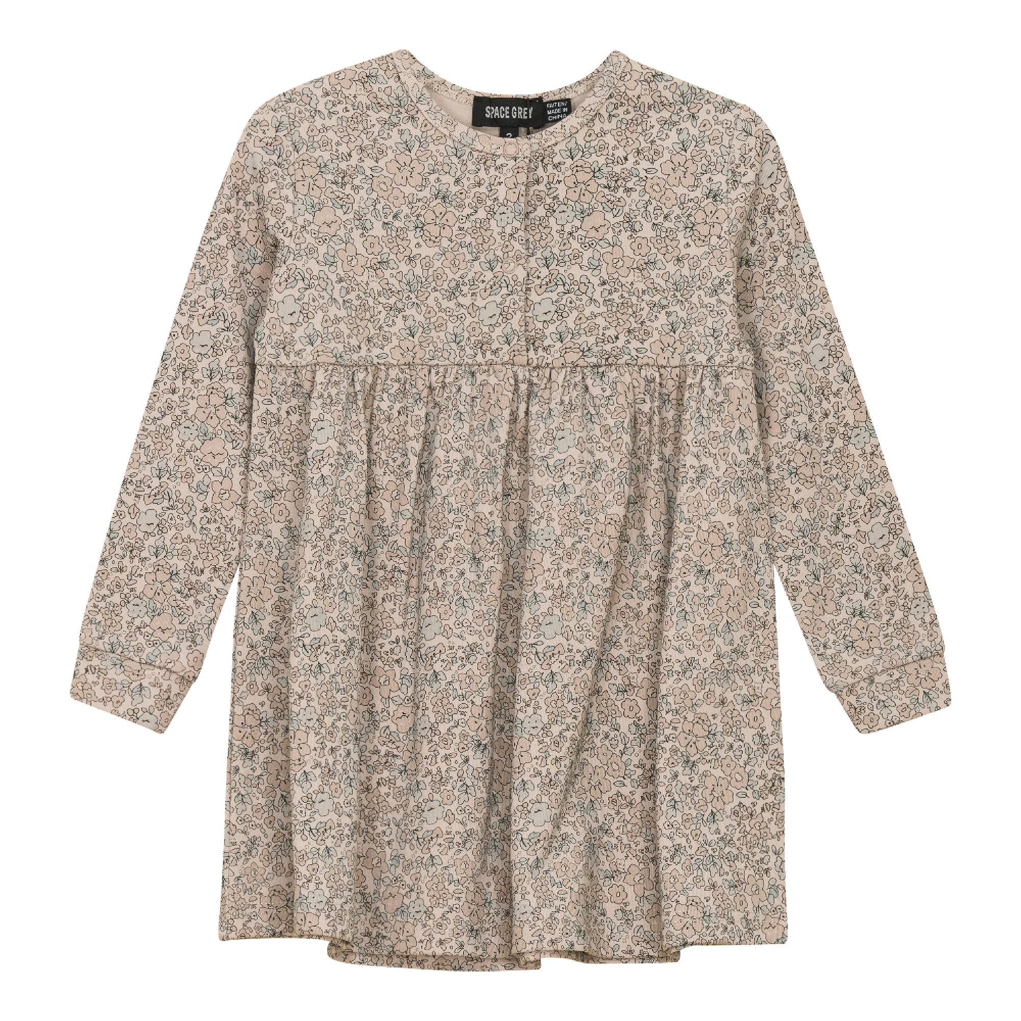 Printed Snap Front Floral Dress