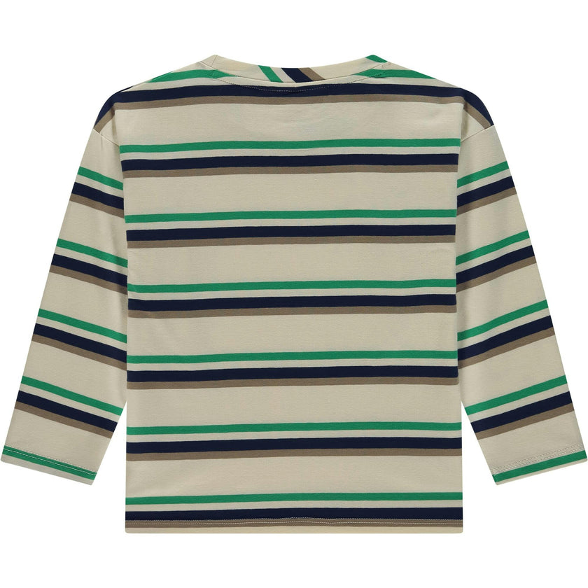 Multi-Stripe Long Sleeve T-Shirt
