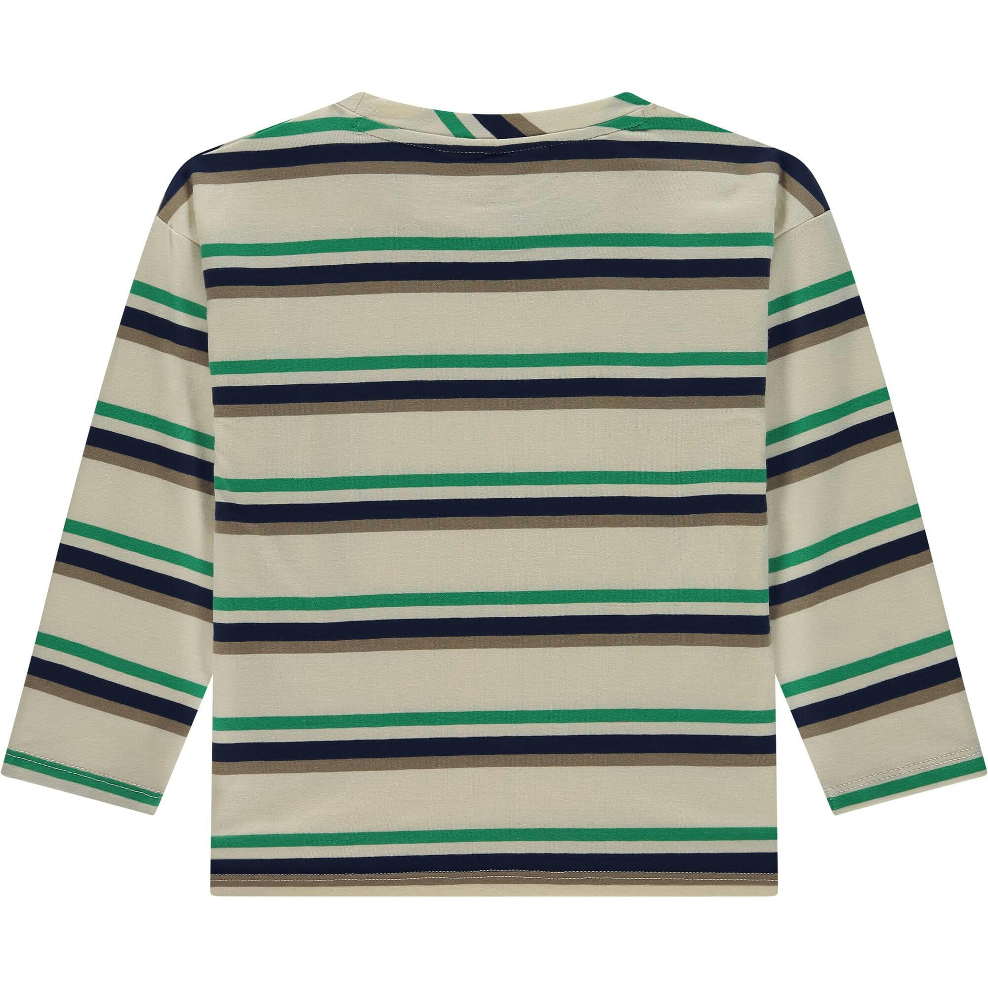 Multi-Stripe Long Sleeve T-Shirt