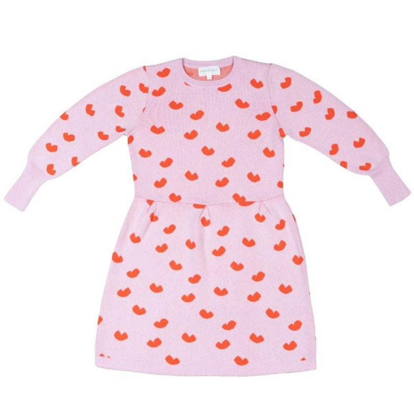 Love Hearts Dress | Bubble Gum