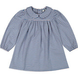 Ginny Girls Peter Pan Collar Dress, Blue