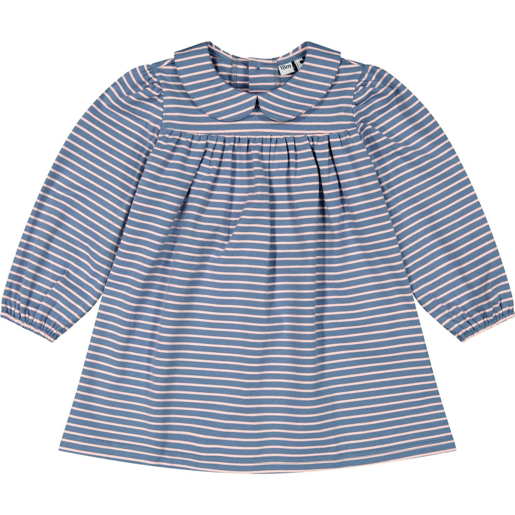 Ginny Girls Peter Pan Collar Dress, Blue
