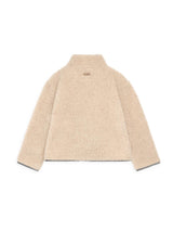 wool kangaroo jacket - almond