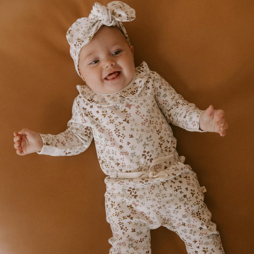 Organic Ruffle Onesie & Pants Set