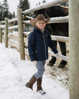 Kids Winter Coat in Navy Blue