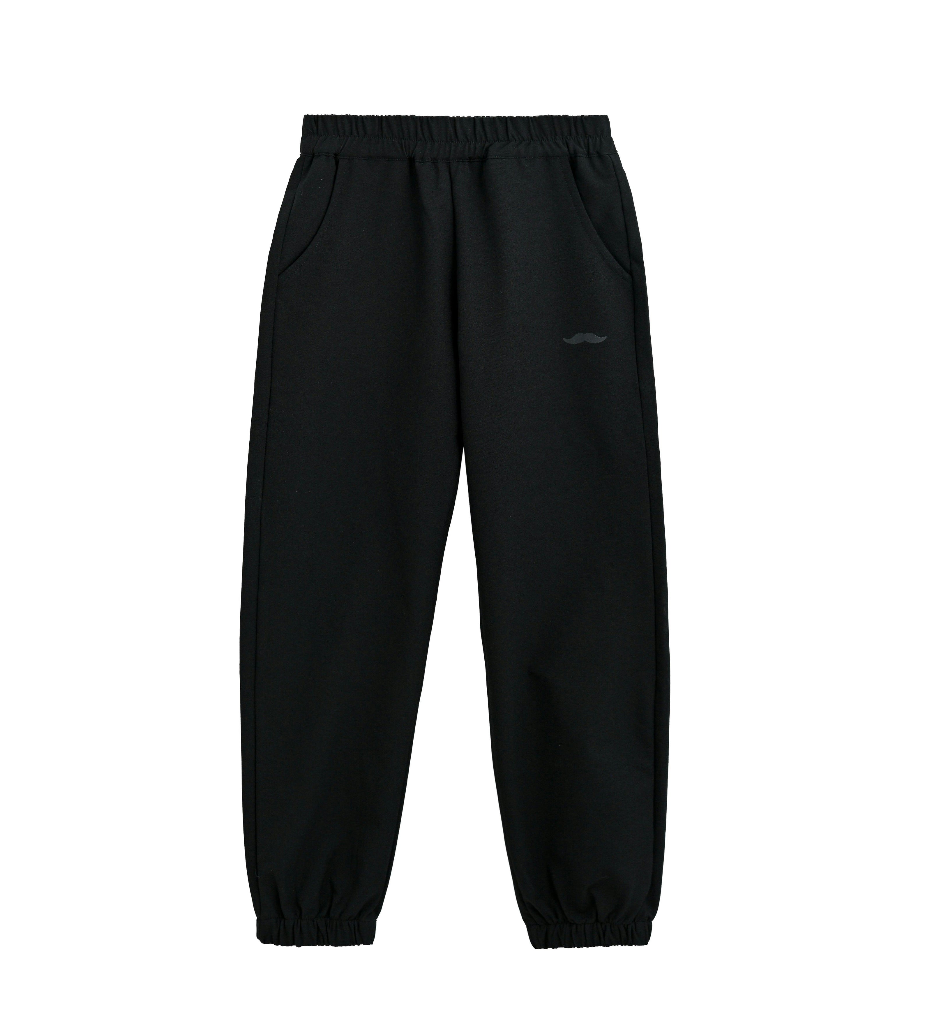 Black Sweatpants with Logo Detail