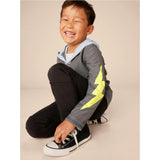 Happy Hoodie Bolt Sleeves, Brown