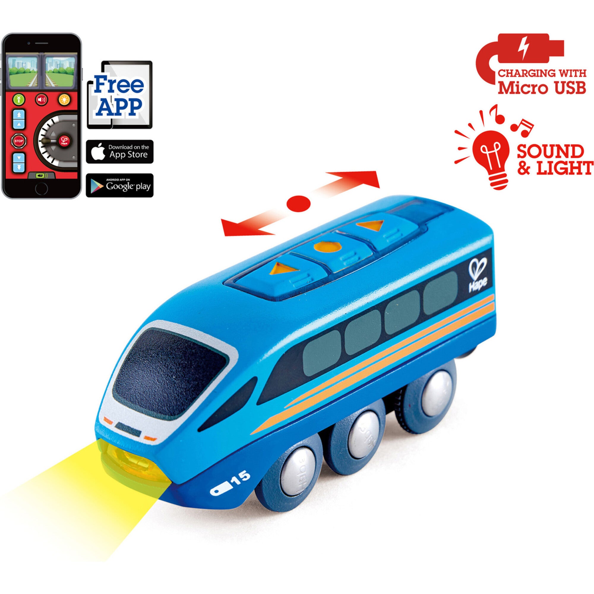 Remote Control Engine Train in Blue