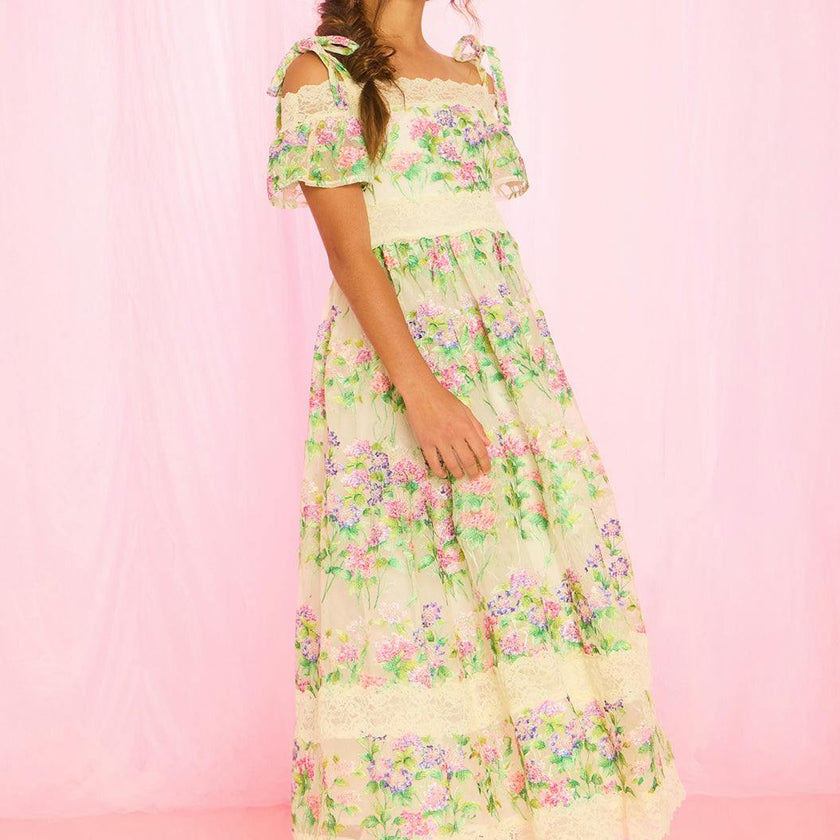 Clementine Embroidered Maxi Dress