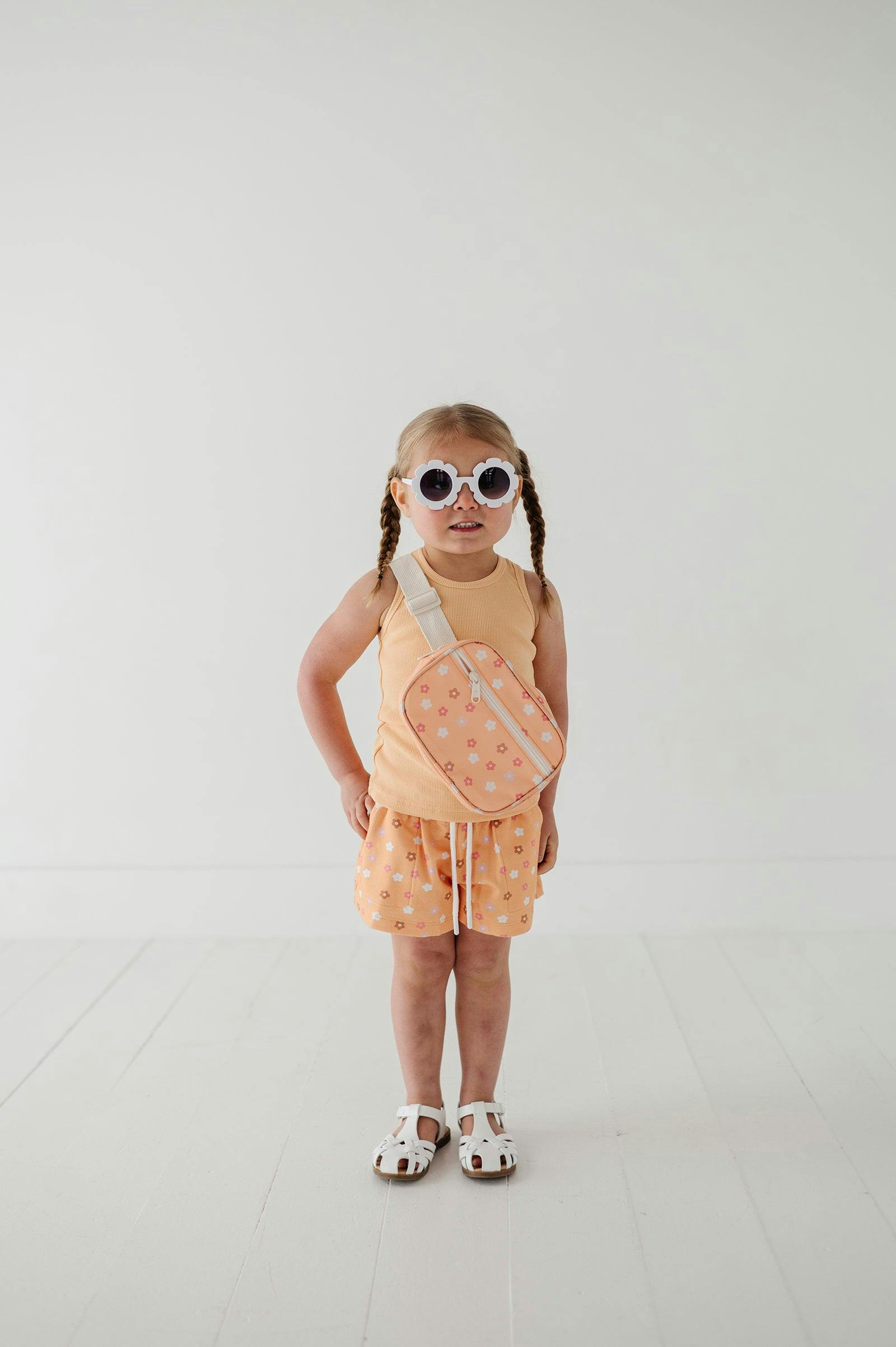 Girls Mini Belt Bag in Desert Mist Blooms