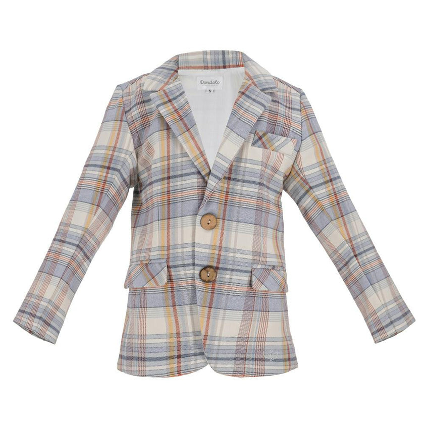 Hayden Boy Blazer - Fall Plaid