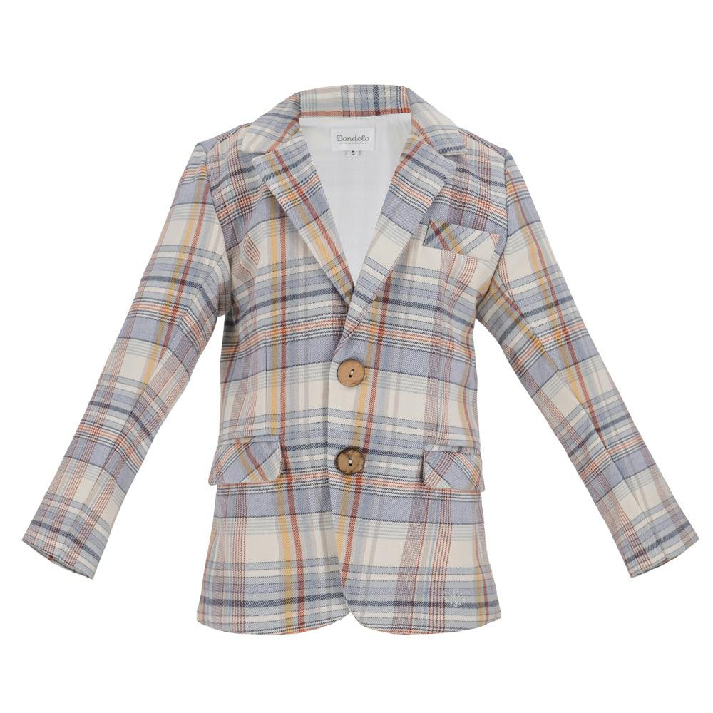 Hayden Boy Blazer - Fall Plaid
