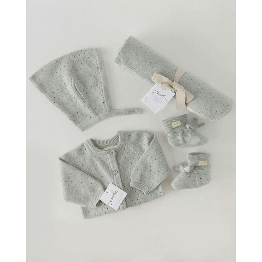 Pointelle Knit Gift Set - Soft Sea