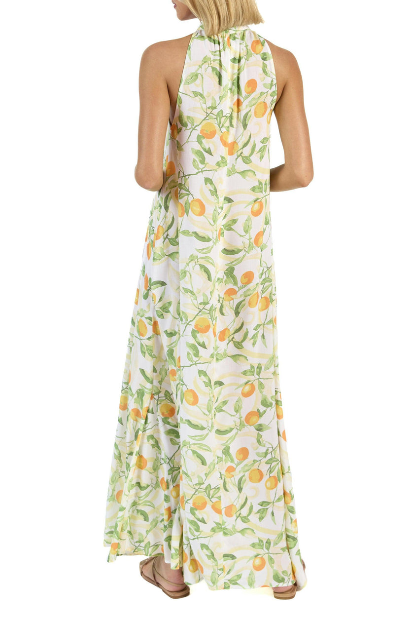 The Valencia - Women's Knotted Halter Maxi Dress