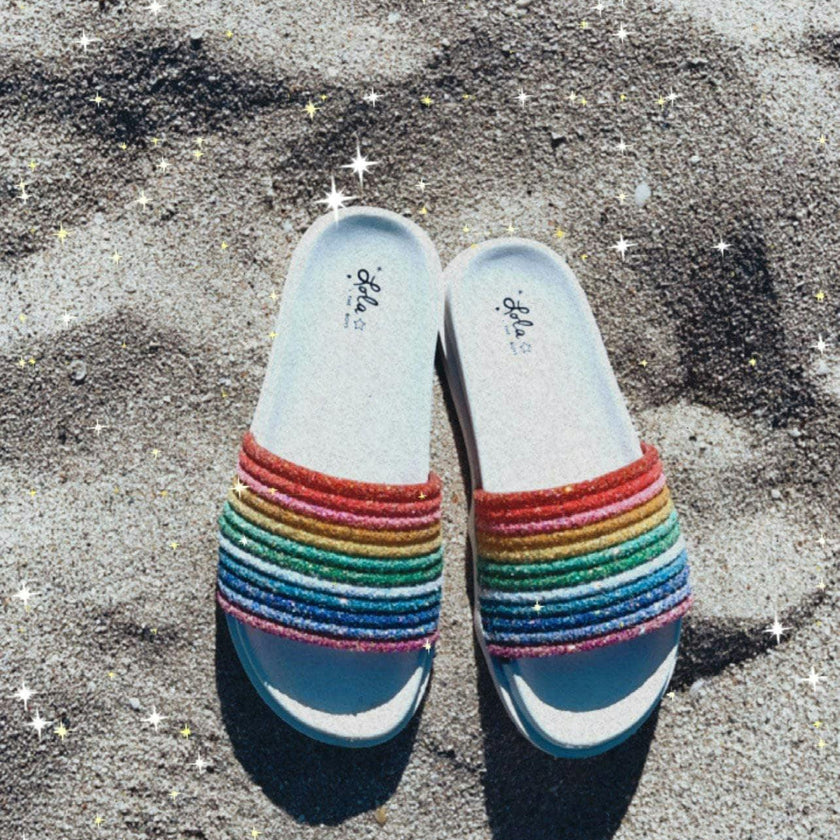 Glitter Rainbow Slides