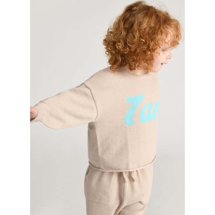 Baby My Boxy Cotton Crew Neck Long Sleeve Top