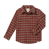 ATWOOD woven shirt red/lemon plaid