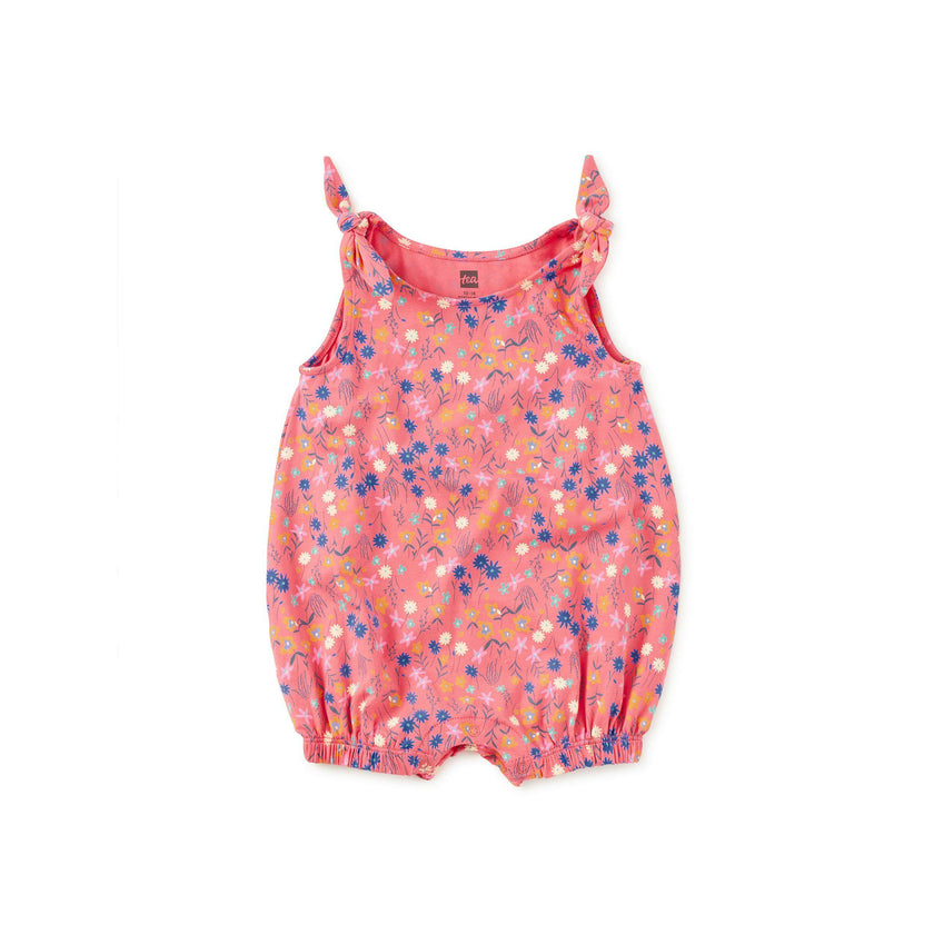 Tie Shoulder Baby Romper, Malindi Wildflowers