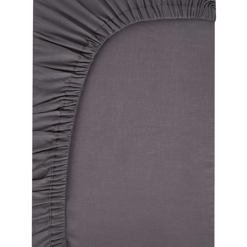 Block-Printed Cotton Fitted Crib Sheet