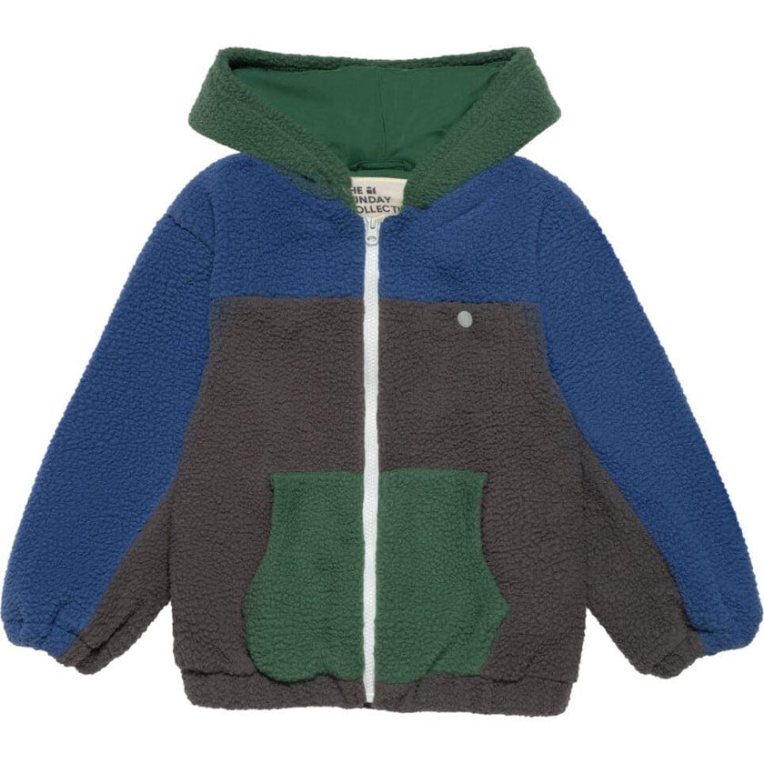 Polar Fleece Zip Up in Blue Note