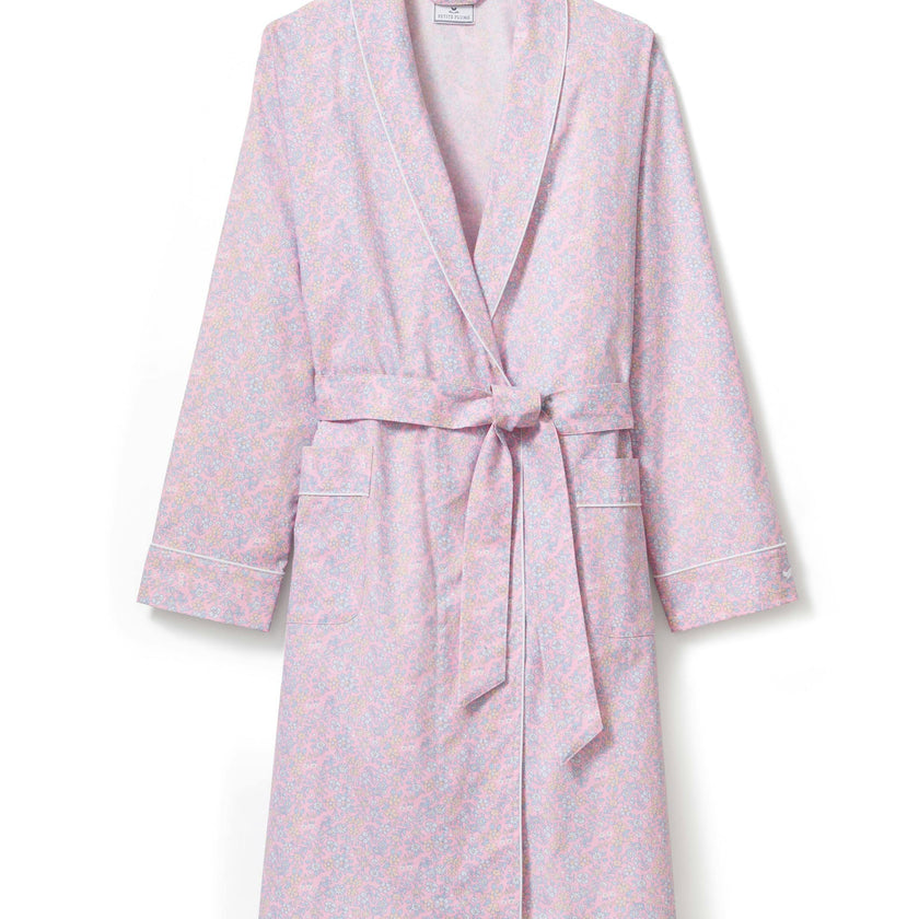 Women’s Twill Robe in Fleur Blush
