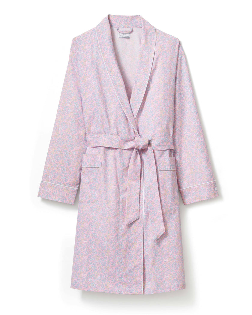Women’s Twill Robe in Fleur Blush