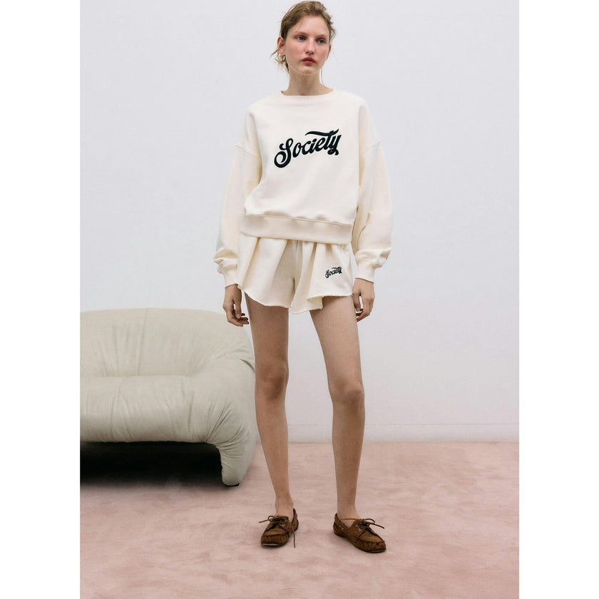 Mazus Woman Sweatshirt  Ecru