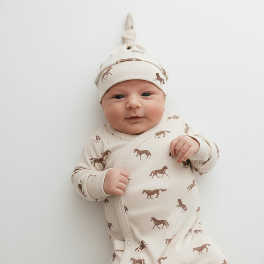 Organic Kimono Knotted Sleep Gown