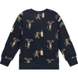 Allover Boxer Print Sweatshirt