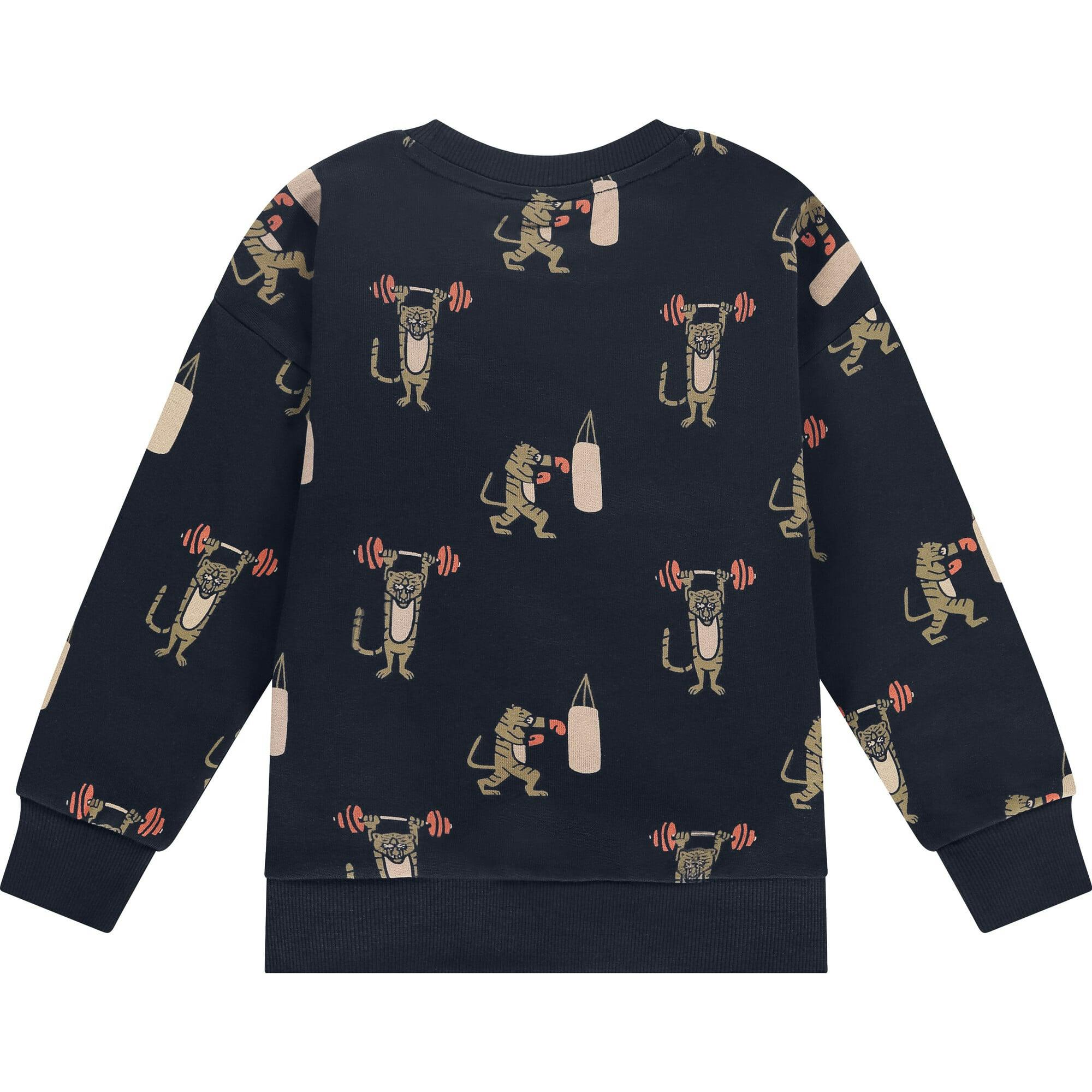 Allover Boxer Print Sweatshirt